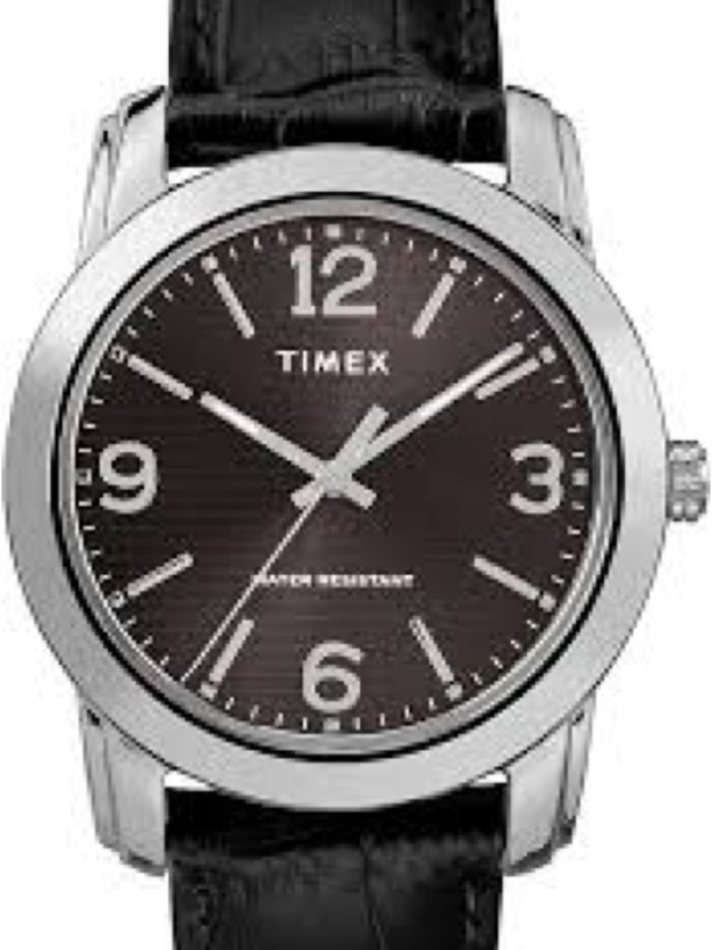 Timex Black Leather Strap Watch | Unisex Minimalist Classic Watch